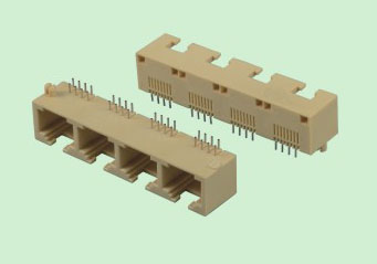 專業(yè)供應(yīng)RJ45 TAB UP連接器 5301 1x4 MINI 四口全塑DIP網(wǎng)絡(luò)接口