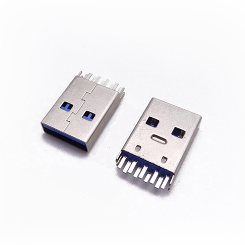 USB 3.0公頭 180度立插A公 夾板式9P公頭 可直插可夾板