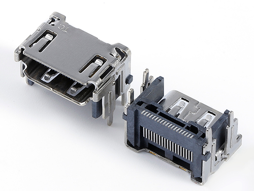 HDMI A型19P母座 短體板上四腳墊高插板 單排針貼片