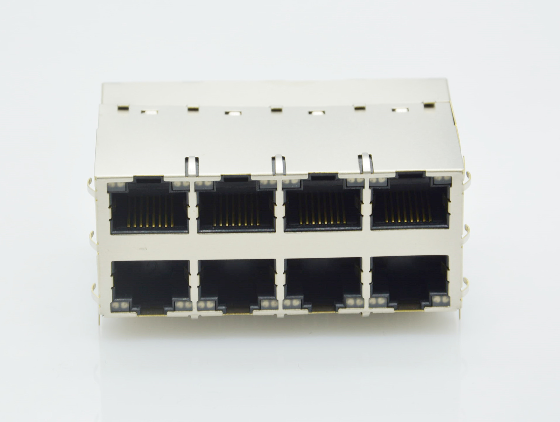 RJ45 2X4千兆帶POE帶燈