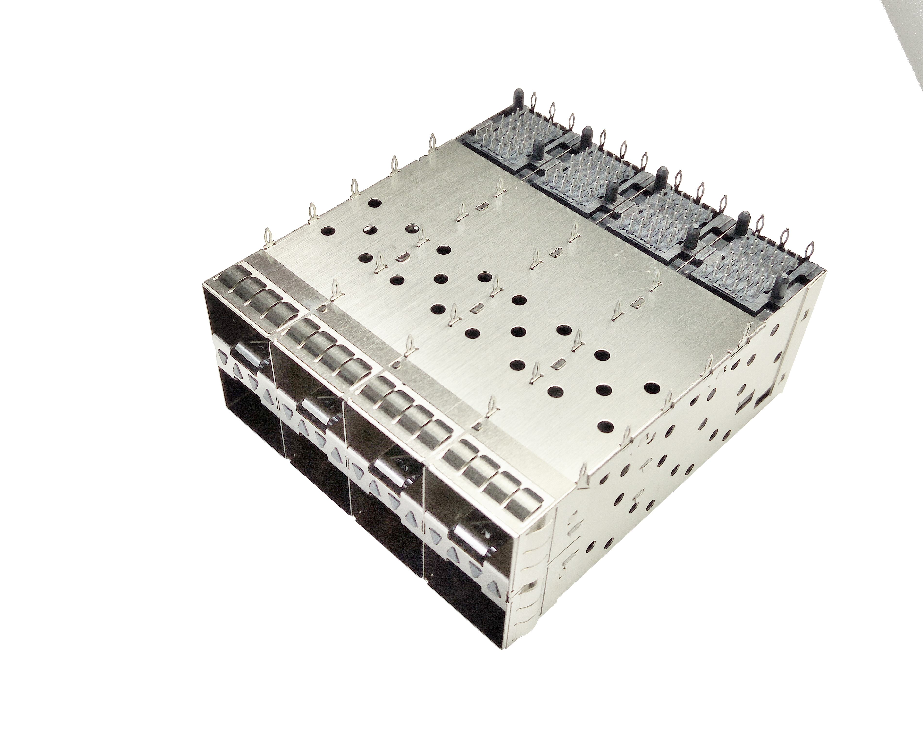 SFP+  2X4屏蔽罩+座子